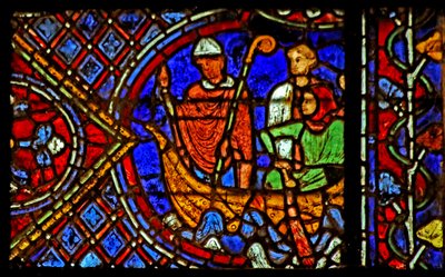 St Nicholas: Tells Pilgrims to Throw the Flask into the Sea by French School