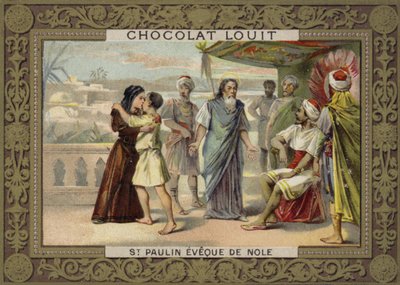 St Paulinus, Bishop of Nola by French School