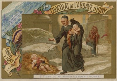St Vincent de Paul, Picking Up Found Children by French School