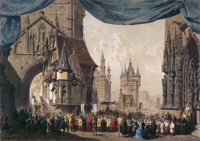 Stage Design for Act I of La Juive by French School