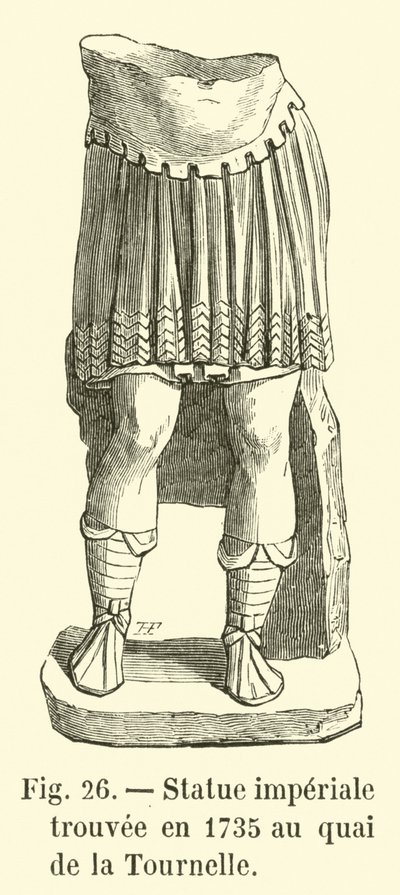 Imperial Statue Found in 1735 at Quai de la Tournelle by French School