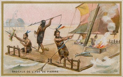 Stone Age raft by French School