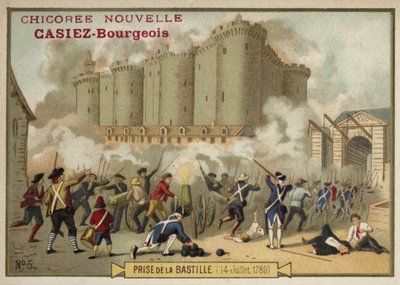 Storming of the Bastille, Paris, 14 July 1789 by French School