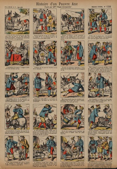 Story of a Poor Donkey by French School