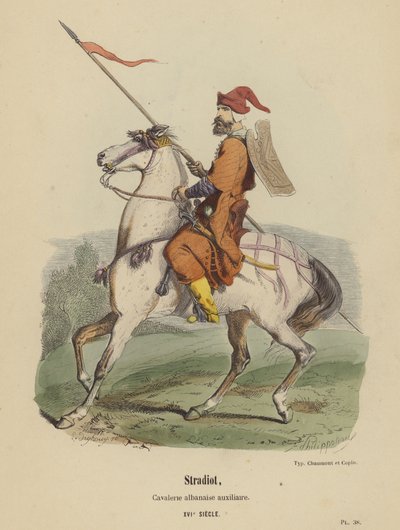Stradiot, Albanian Auxiliary Cavalry, 16th Century by French School