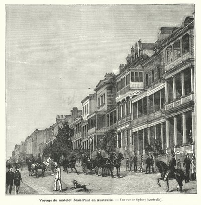 Street in Sydney, New South Wales, Australia by French School
