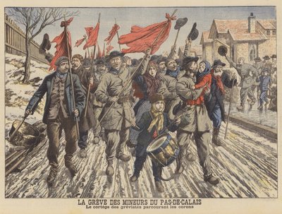 Strike by the miners of the Pas-de-Calais, France by French School