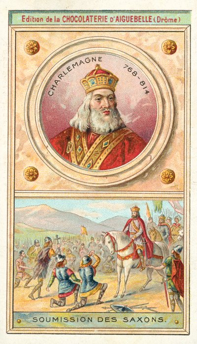 Submission of the Saxons to Charlemagne, 785 by French School