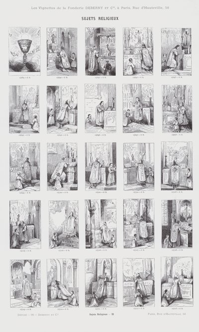 Religious Subjects (engraving) by French School