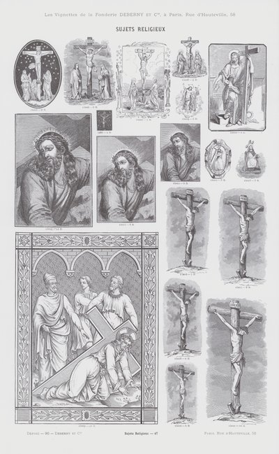 Religious Subjects (engraving) by French School