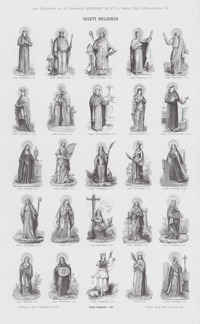 Religious Subjects (engraving) by French School