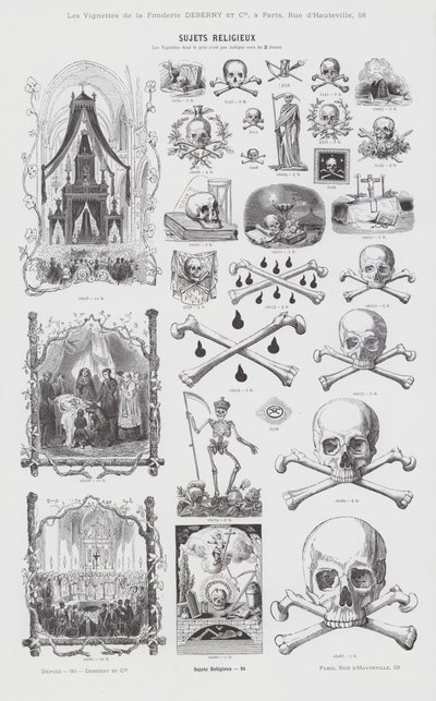Religious Subjects (engraving) by French School