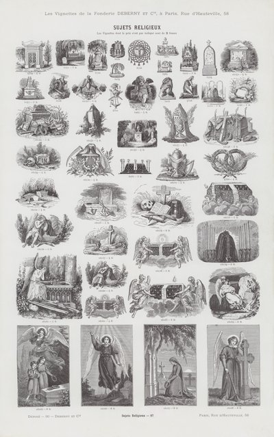 Religious Subjects (engraving) by French School