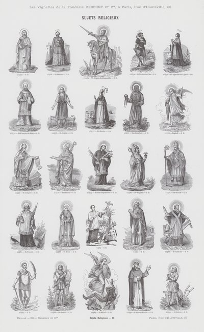 Religious Subjects (engraving) by French School