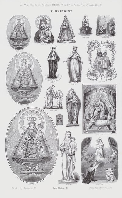 Religious Subjects (engraving) by French School