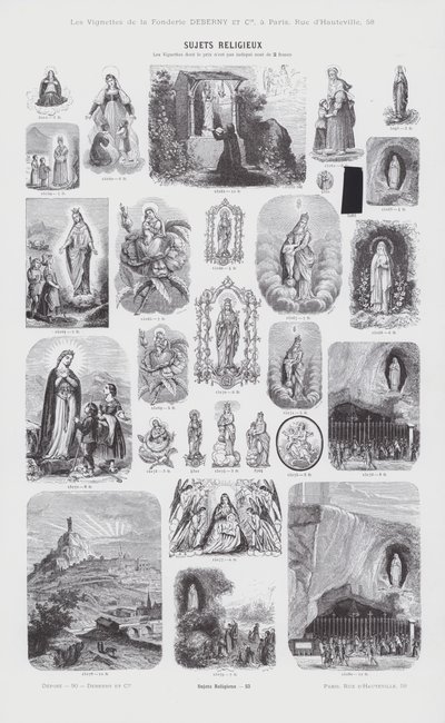 Religious Subjects (engraving) by French School