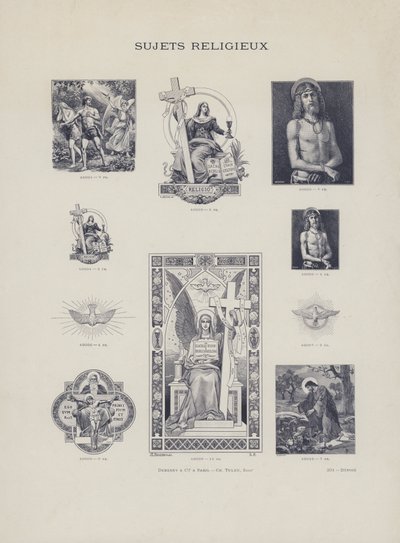 Religious Subjects (engraving) by French School