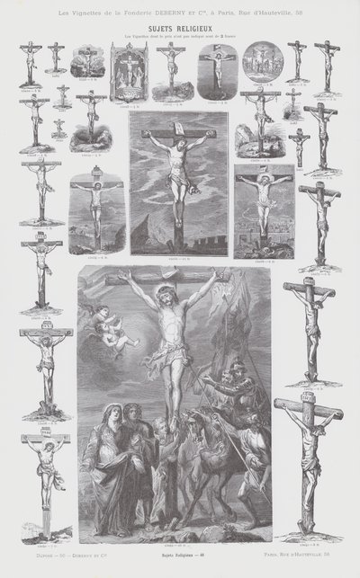 Religious Subjects (engraving) by French School