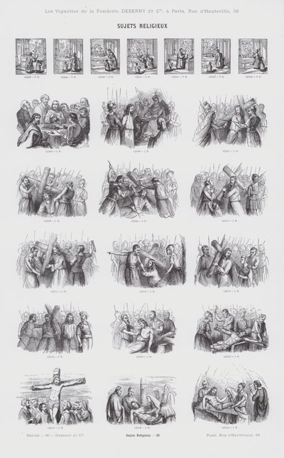 Religious Subjects (engraving) by French School