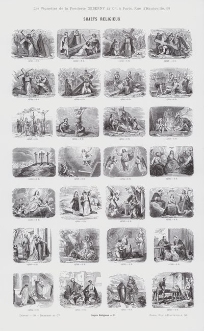Religious Subjects by French School