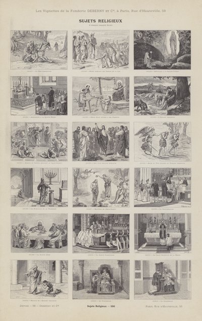 Religious Subjects by French School