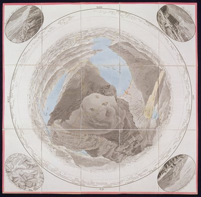 Summit of Kulm, Mont Rigi, from Guide des Voyageurs sur le Mont Rigi, by Col. Pfyffer de Wyer, published 1823 by French School