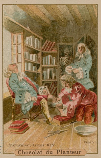 Surgeon attending to Louis XIV, King of France by French School