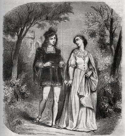 Sometimes they walked together in the park: Francesca de Rimini by French School
