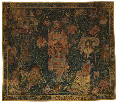 Tapestry, God The Father Appearing to Moses (one of set of six Sibyls) called the 