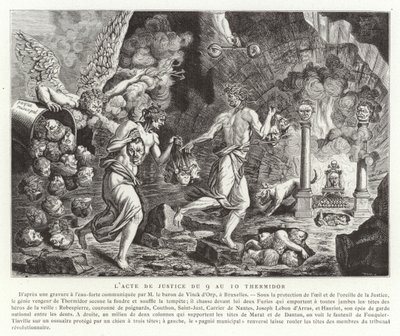 The Act of Justice of 9-10 Thermidor (27-28 July 1794) by French School
