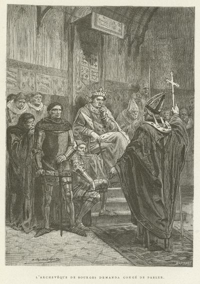 The Archbishop of Bourges Asked for Permission to Speak by French School