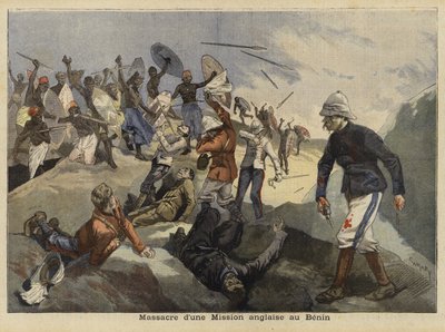 The Benin Massacre, 4 January 1897 by French School