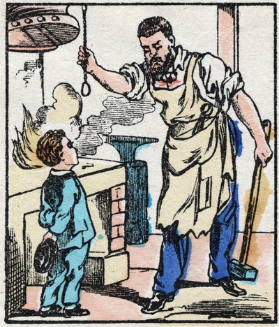 The Blacksmith. Engraving in 
