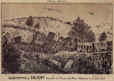 The Caligny disaster: Collision of two trains between Flers and Montsecret, August 15 by French School