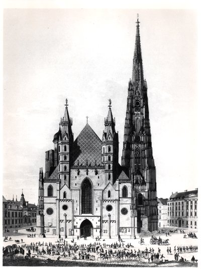 The Cathedral of Saint Stephen in Vienna, 1821 by French School