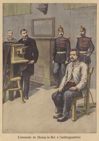 The Choisy-le-Roi murderer being photographed by French School