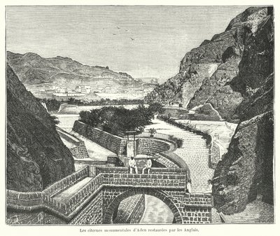 The Cisterns of Tawila, Aden, restored by the British by French School