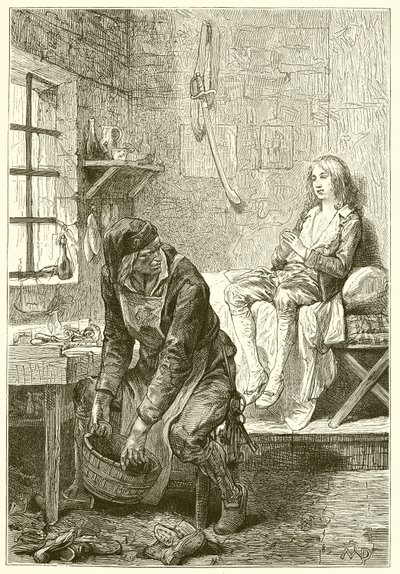 The Dauphin at the Temple and the Cobbler Simon by French School