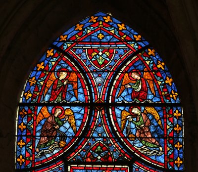 The Death and Glorification of the Virgin Mary (top section) by French School