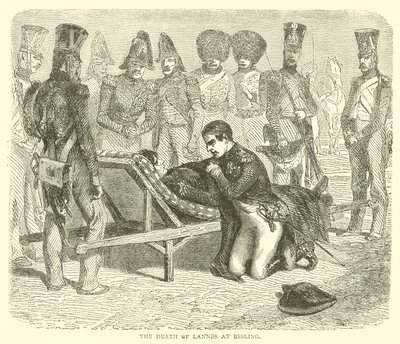 The Death of Lannes at Essling by French School