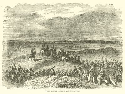 The First Sight of Moscow by French School