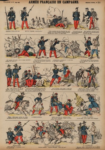 The French Army in the countryside by French School