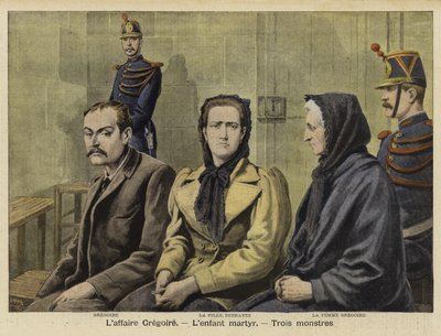 The Gregoire child murder, France, 1897 by French School