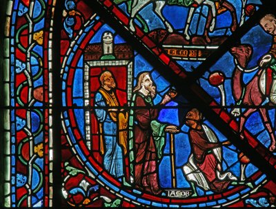 The Joseph Window: Jacob Receives His Sons Returning from Egypt by French School