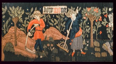 The Labours of the Months, from Alsace, mid 15th century by French School