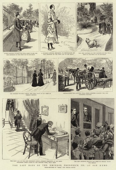 The Last Days of Emperor Frederick III at San Remo by French School
