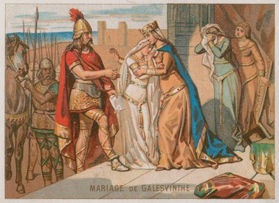 The Marriage of Galeswinthe to King Chilperic I by French School