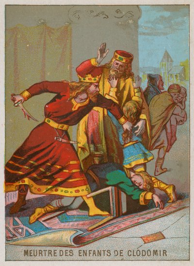 The Murder of the Children of King Clodomir by French School