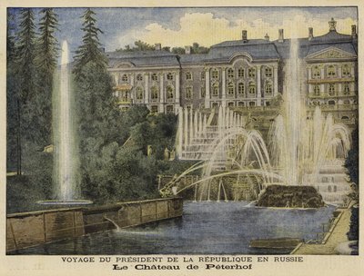 The Peterhof Palace, St Petersburg, Russia by French School