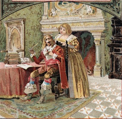 The Sire of Beringhen and Madame du Fargis plotted against Richelieu at the Chateau of Azay-le-Rideau by French School